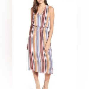 Wayf Midi Striped Dress